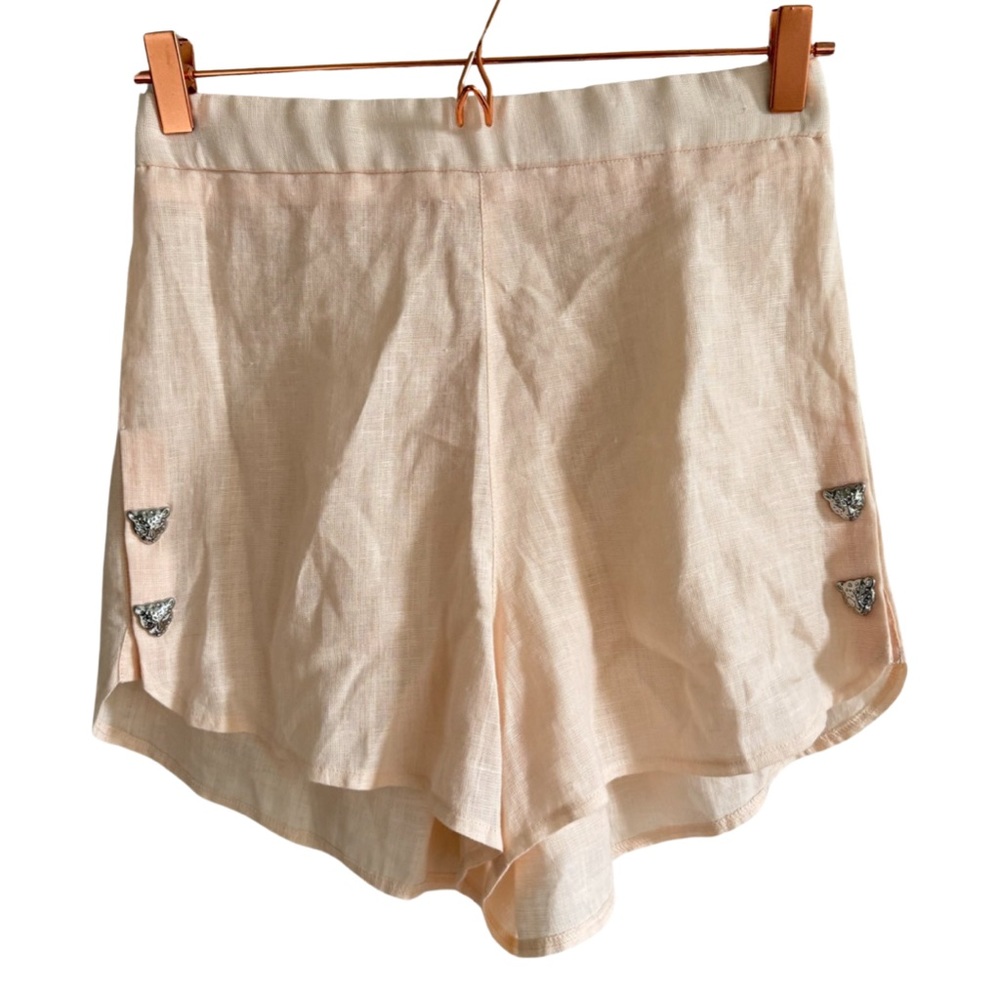 Las Surenas 100% Linen Shorts Size Large
